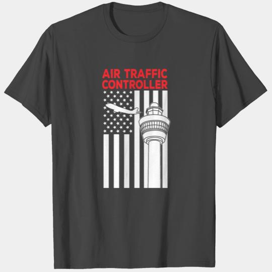 Air Traffic Controller Towers Flag ATC Flight T Shirts