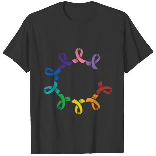 All Cancer Matters Awareness Day Heartbeat world T-shirt