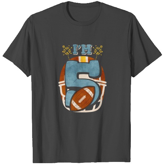 American Football Boy Birthday 5 T Shirts