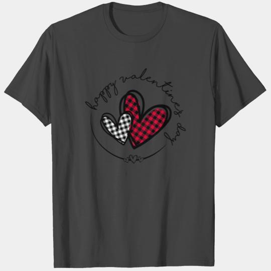 Buffalo Plaid Heart Valentines Day T Shirts Valentine