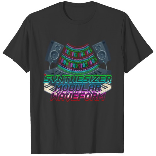 Synthesizer Modular Waveform DJ Musikproducer T-shirt