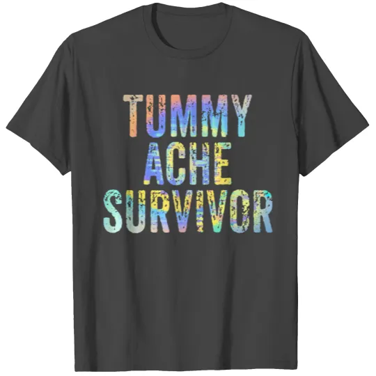 Tummy Ache Survivor Funny Vintage Premium T Shirts