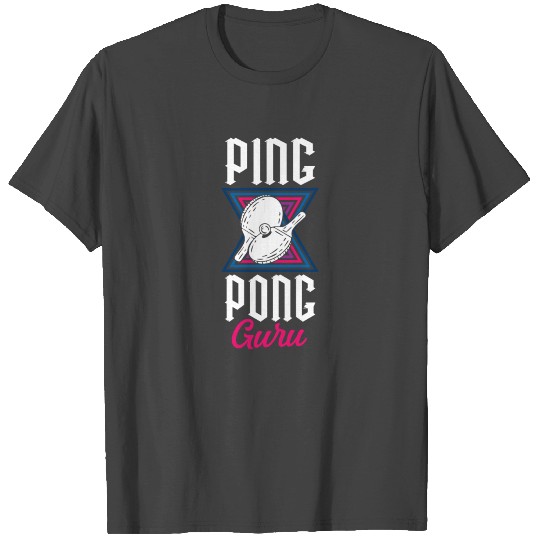 Ping Pong Table Tennis Retro T Shirts