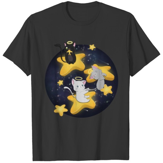 cats on stars T-shirt