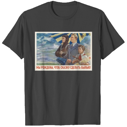 Aviator USSR USSR Moscow Poster Soviet T Shirts
