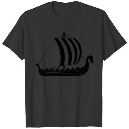 Viking dragon ship dragar T Shirts