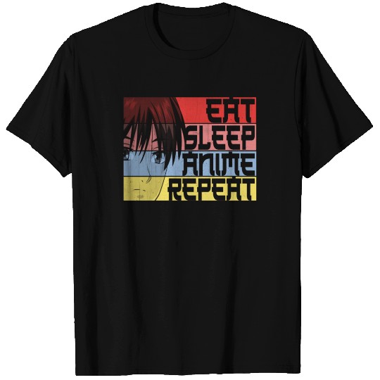 Eat Sleep Anime Repeat T Shirts