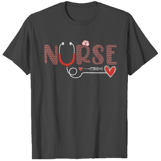 Nurse Valentines Day ER ICU NICU RN Nurses Women T Shirts