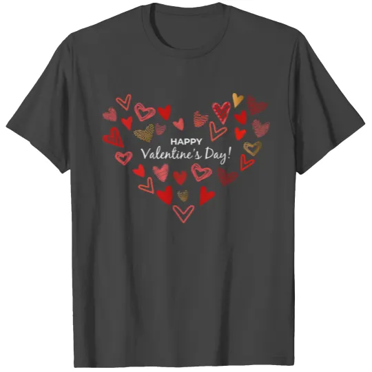 Funny Happy Valentine s Day Heart For Women Men T Shirts