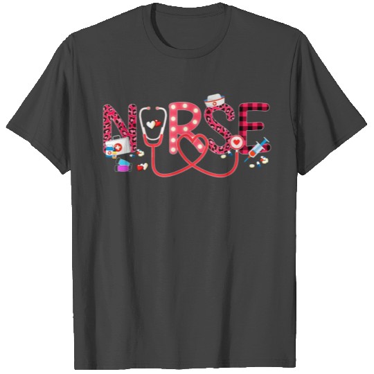 LOVE Stethoscope Nurse Life Valentine Day 2022 T Shirts