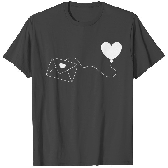 white heart hearts gift valentines day couples T Shirts