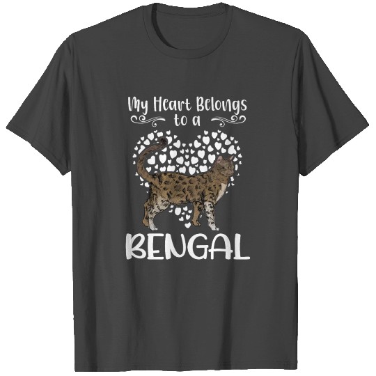 Bengal Cat Kitty Meow Leopard Skin Cashmere Pet T Shirts