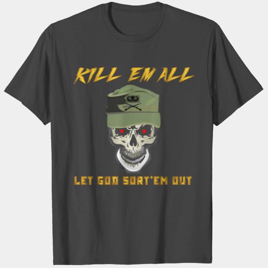 Ranger Patrol Cap Skull Airborne Inf Killem All T Shirts