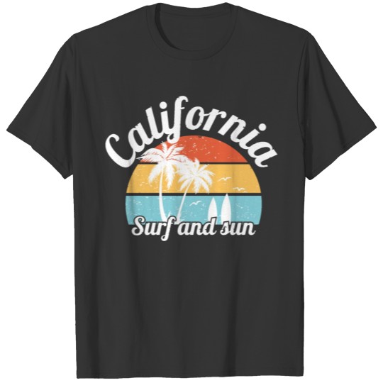 Surf and sun from California T-shirt