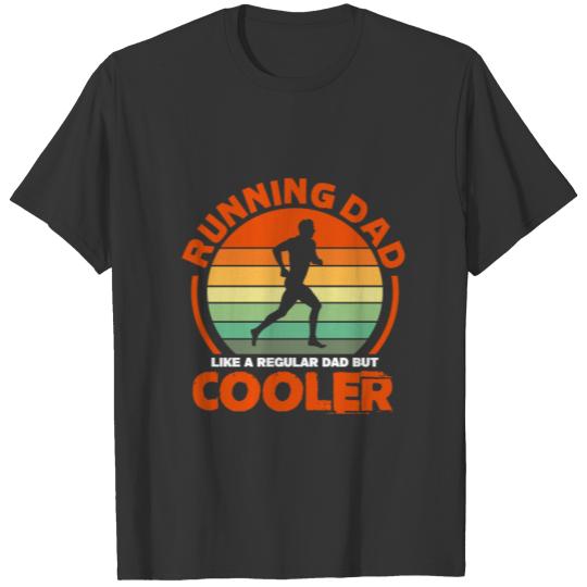 Running Dad Like A Regular Dad But Cooler Retro T-shirt