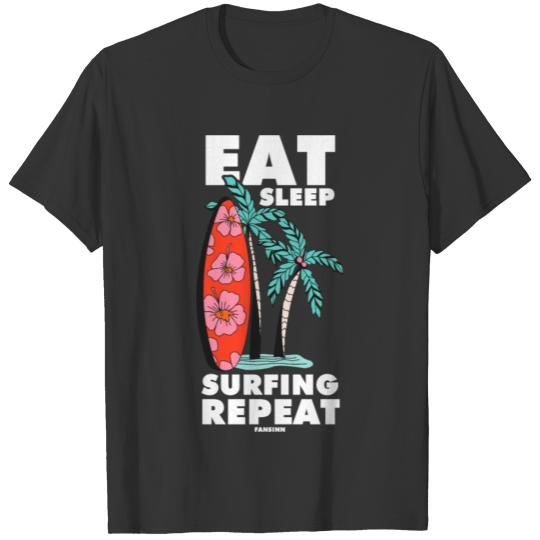 Eat Sleep Surfing Repeat T-shirt