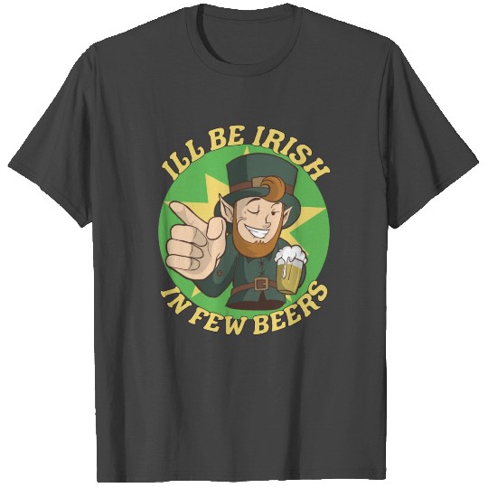 patricks day funny drink up gnomes women men irish T Shirts