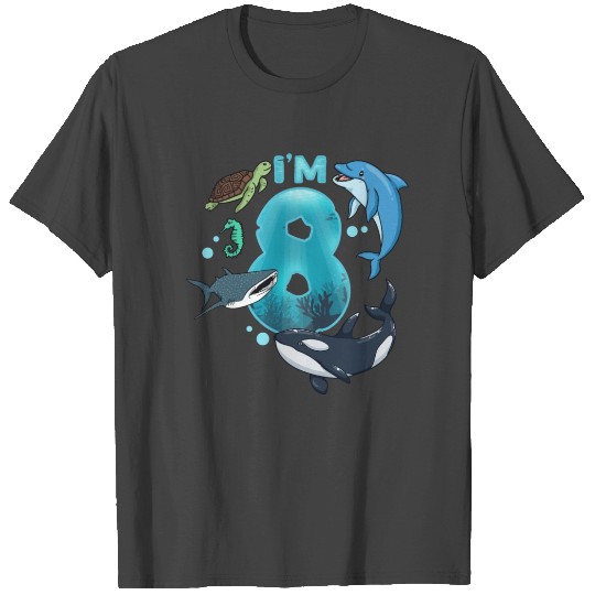 8th Birthday Under the Sea T Shirts