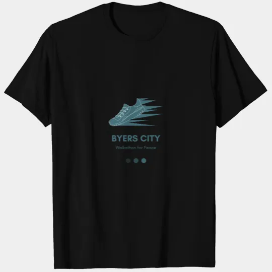 byers City Walkathon for Peace 100% Cotton T‑T Shirts