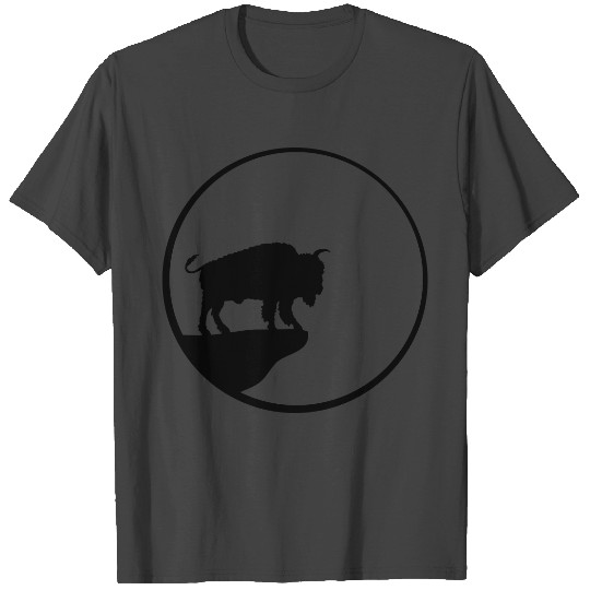 bison cliff moon T Shirts