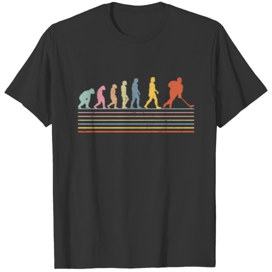 Ice Hockey Vintage Retro Evolution T-shirt
