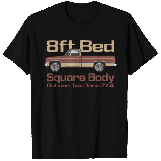 8Ft Bed Brown and Camel Beige T Shirts