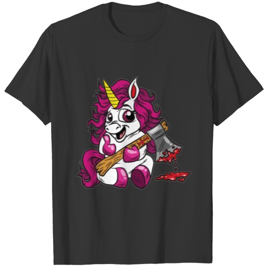 Kawaii Pastel Goth Murder Unicorn T-shirt