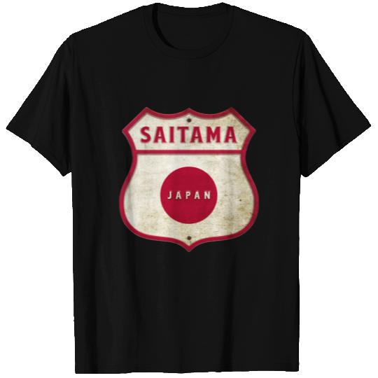 Saitama Japan Crest Flags Design T Shirts