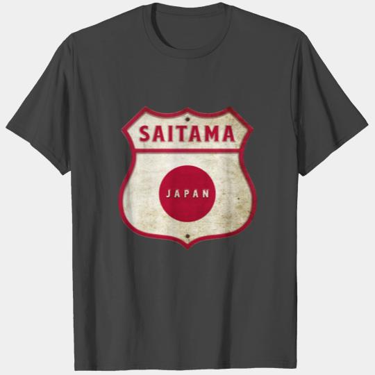 Saitama Japan Crest Flags Design T Shirts