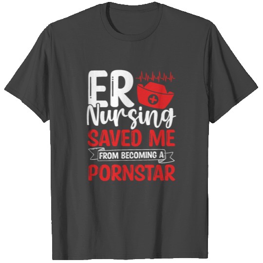 Certified Emergency Room Nurse Badge ER Nurse T Shirts