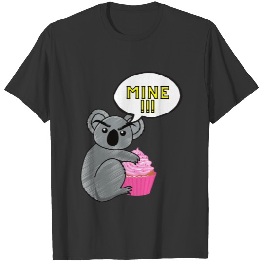 Koala and cupcake funny cute T-shirt