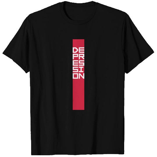 Bar text depression T Shirts