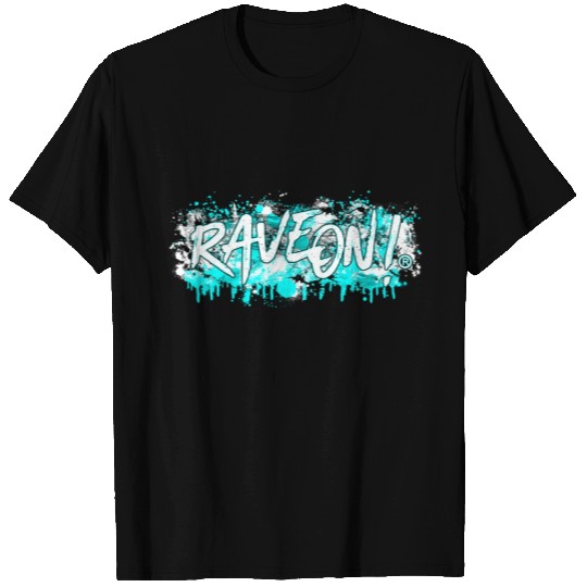 Rave On Ice Blue Raver Design T Shirts