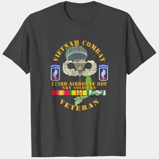 Vietnam Combat Infantry Veteran 173rd Airborne Bde T Shirts