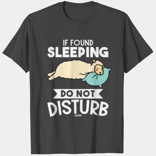 Do not disturb - Lama is sleeping T Shirts