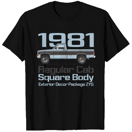 1981 Light Blue and Black T Shirts