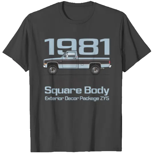 1981 Light Blue and Black T Shirts