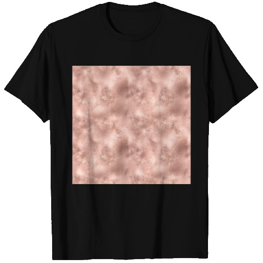 Glam Rose Gold Metallic Texture T Shirts