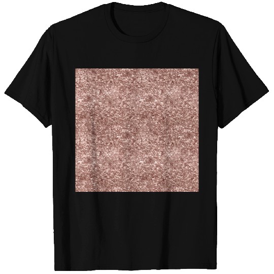 Luxury Rose Gold Glitter Pattern T Shirts