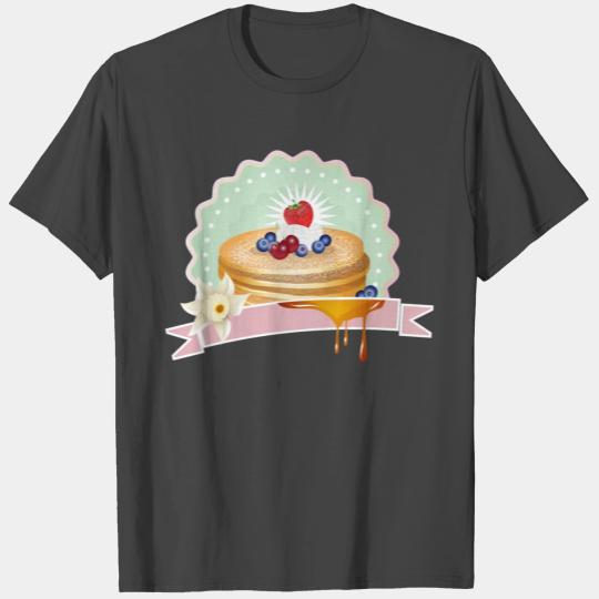 golden brown delicious pancakes with cream T Shirts