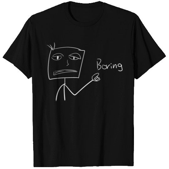 bored male man cartoon T Shirts
