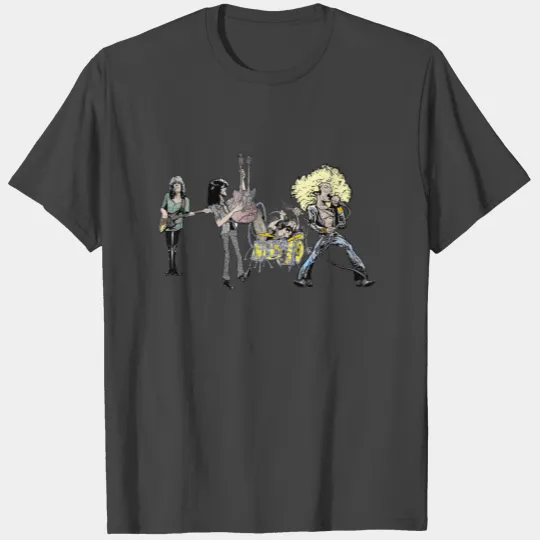 original caricature rock led band logo T Shirts