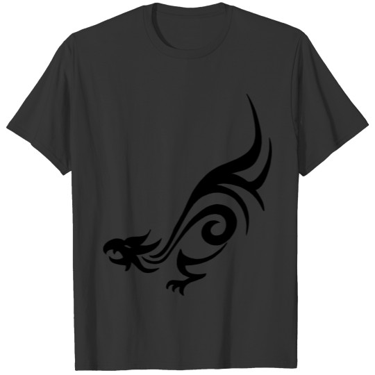 Dragon, Asian, Tattoo, Fantasy, tribal style T-shirt