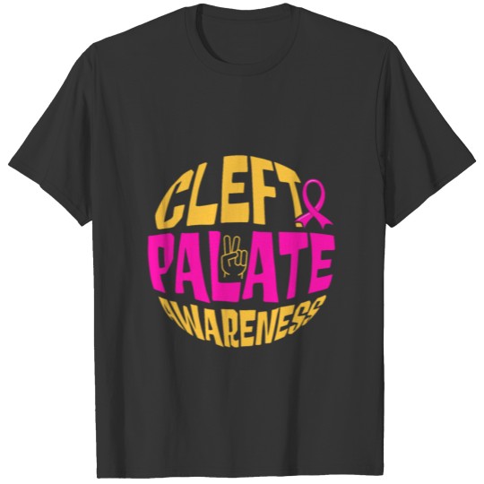 Cleft Palate Lip Causes Cleft Strong Awareness T-shirt