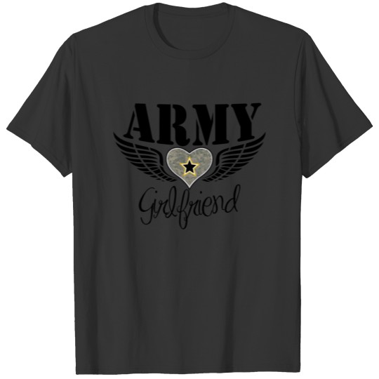 Army Girlfriend Winged Heart T-shirt