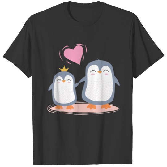 cute penguins in love T Shirts