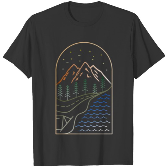 Stylish Travel And Outdoor Design T-shirt