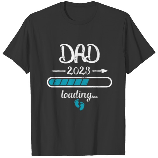 Dad 2023 Loading Papa Daddy Pregnancy T-shirt