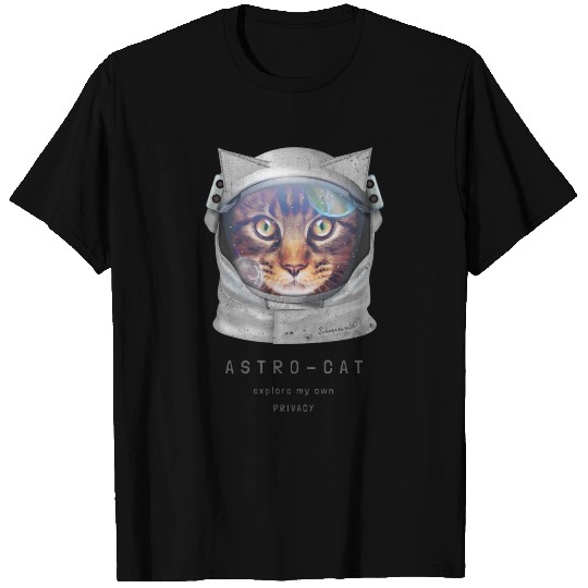 Astro cat | Astronaut cat explore my own privacy T Shirts