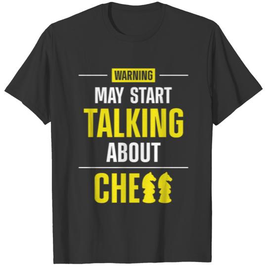 Chess Player Piece Vintage Warning T-shirt